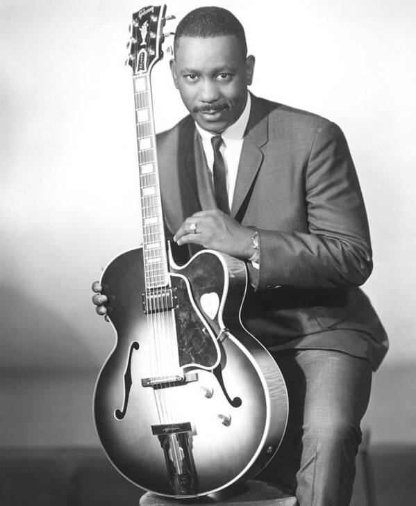Gibson Guitar Art Print featuring the photograph Wes Montgomery, Early 1960s by Everett