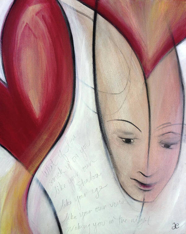Art Art Print featuring the painting What if Love by Anna Elkins