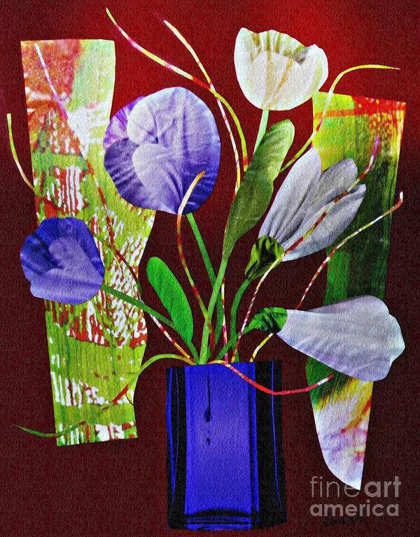 Floral Art Print featuring the mixed media What Marie Left Behind by Sarah Loft