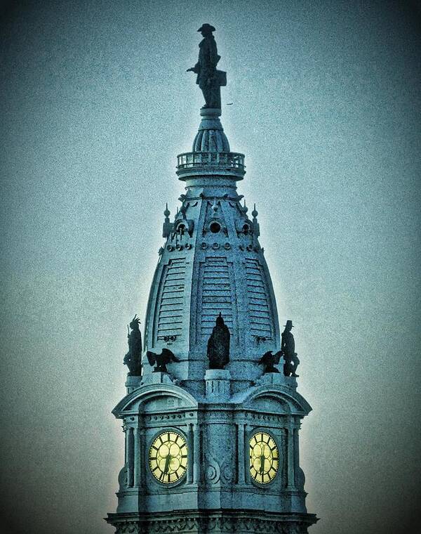 Photo Of William Penn On Top Of Philadelphia Art Print featuring the photograph William Penn on Top by Joan Reese