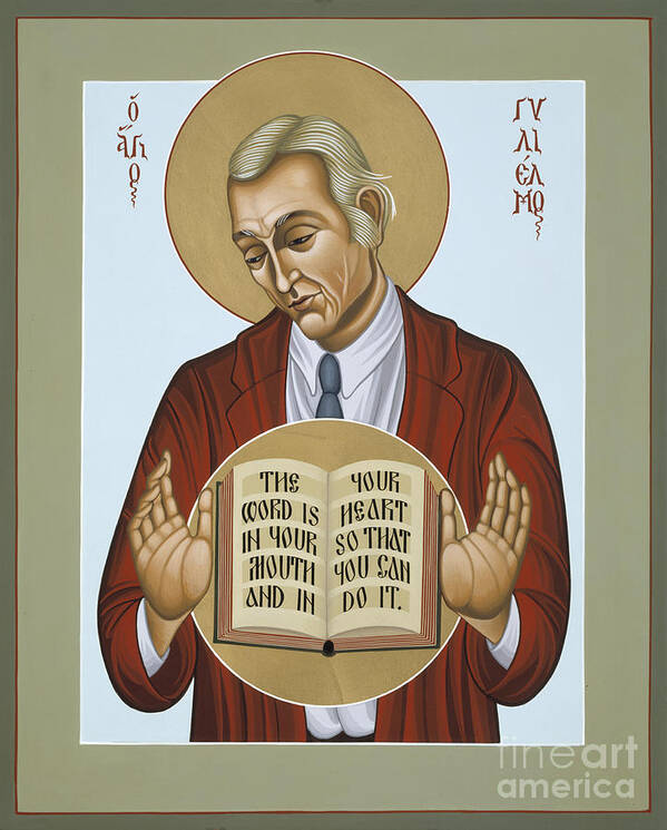 William Stringfellow Art Print featuring the painting William Stringfellow Keeper of the Word 057 by William Hart McNichols