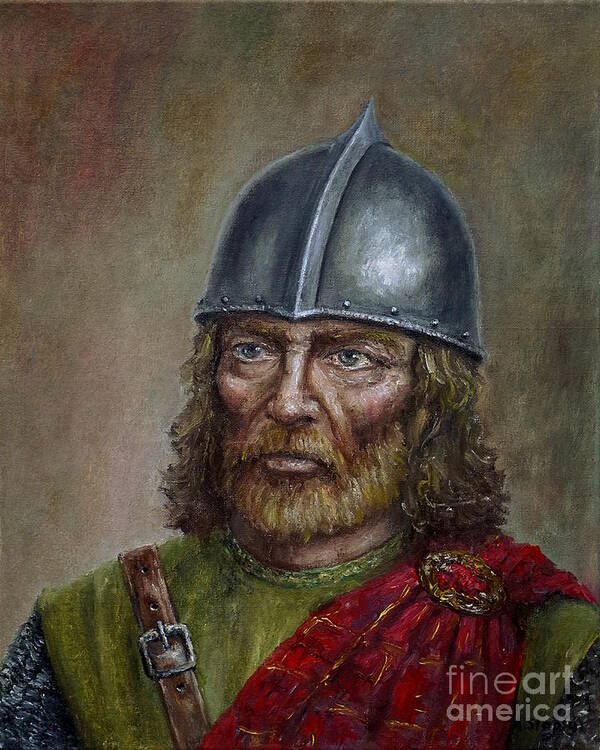 Warrior Art Print featuring the painting William Wallace by Arturas Slapsys