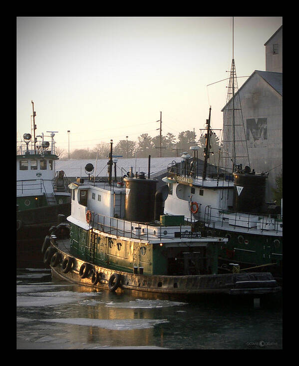 Tugs Art Print featuring the photograph Winter Tugs by Tim Nyberg