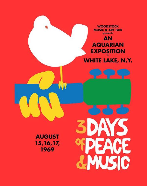 Logo Art Print featuring the painting Woodstock by Gary Grayson