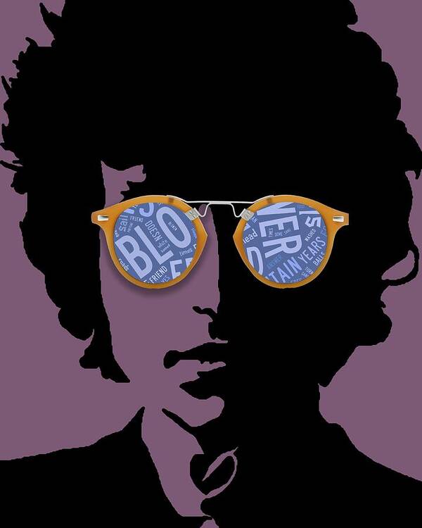 Bob Dylan Art Print featuring the mixed media Blowin in The Wind Bob Dylan #1 by Marvin Blaine