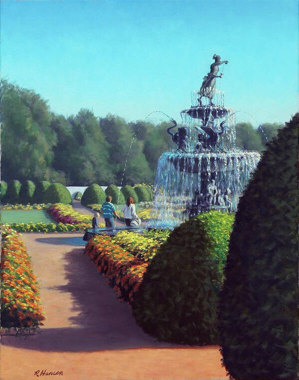 Garden Art Print featuring the painting Clemens/Munsinger Gardens by Rick Hansen