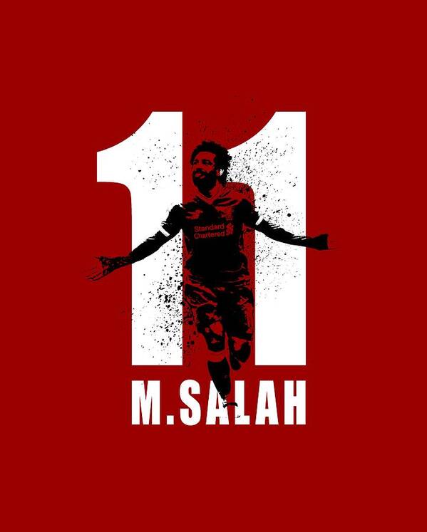World Cup Art Print featuring the painting M Salah #1 by Art Popop