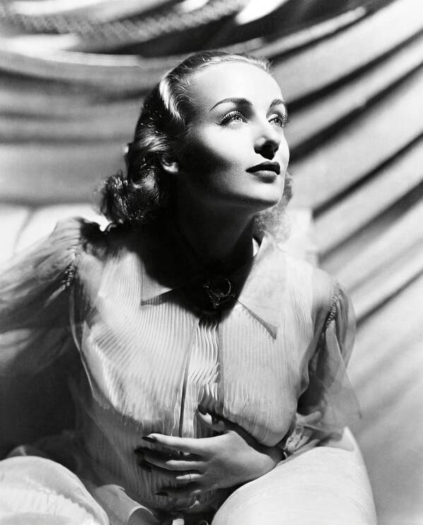 Carole Lombard Art Print featuring the photograph Carole Lombard . by Album