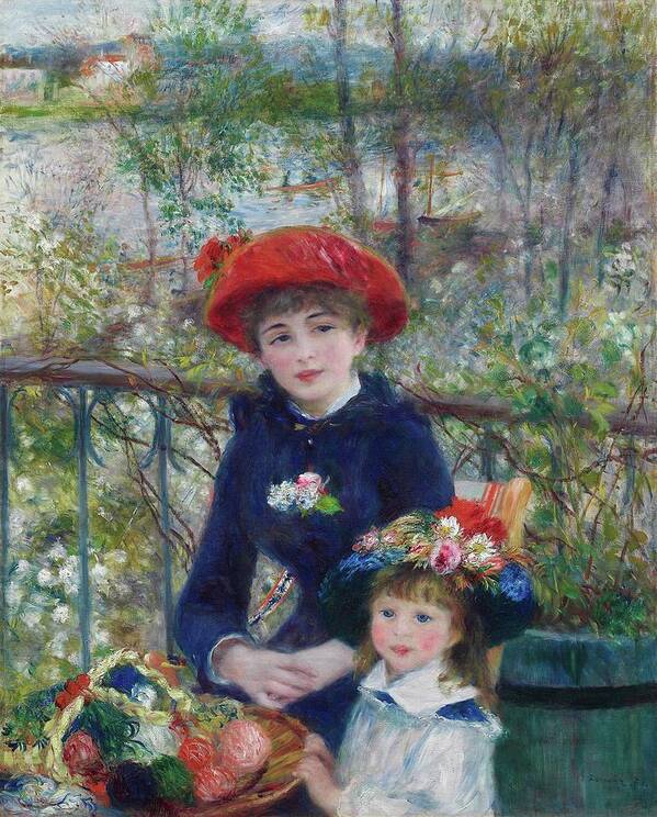 Impressionism Art Print featuring the painting Two Sisters by Pierre-auguste Renoir