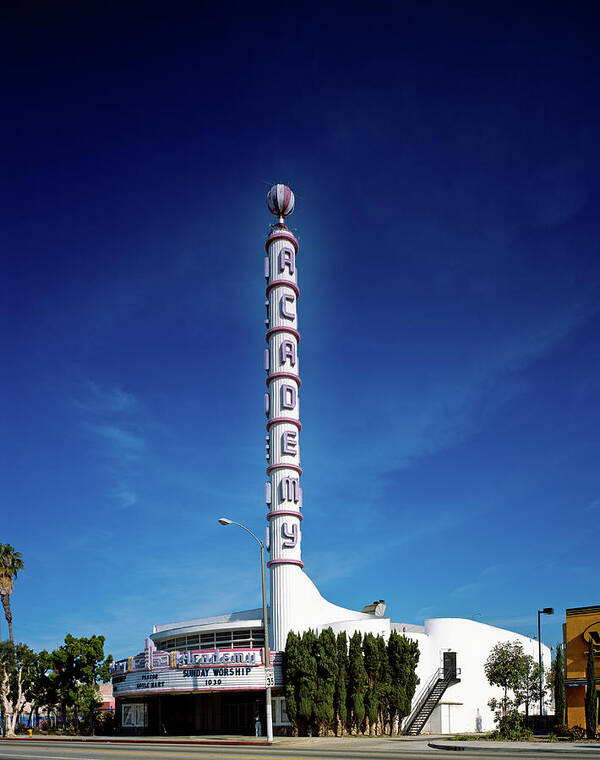 Vintage Art Print featuring the digital art Academy Theatre In Inglewood by Print Collection