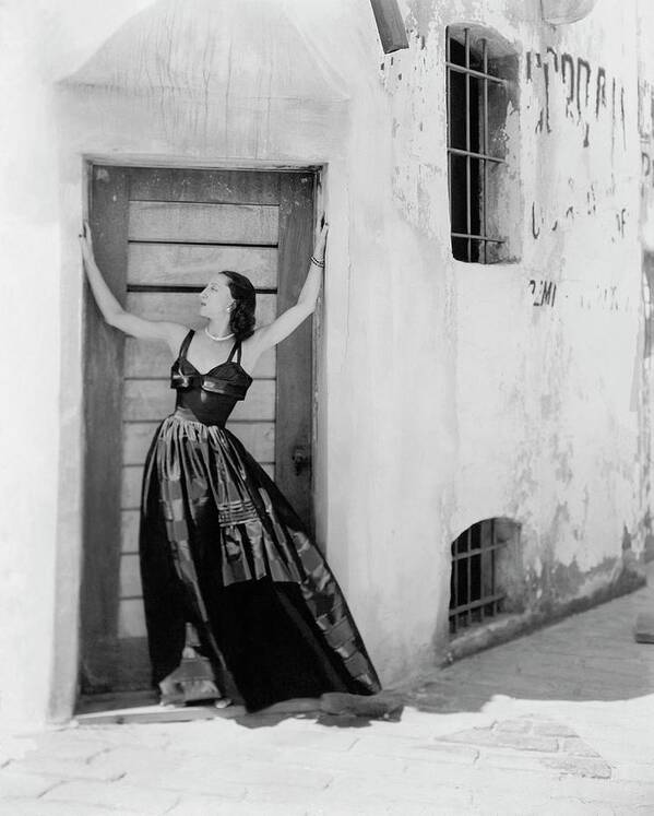 #new2022vogue Art Print featuring the photograph Alexandra Danilova Posing In A Doorway by George Platt Lynes
