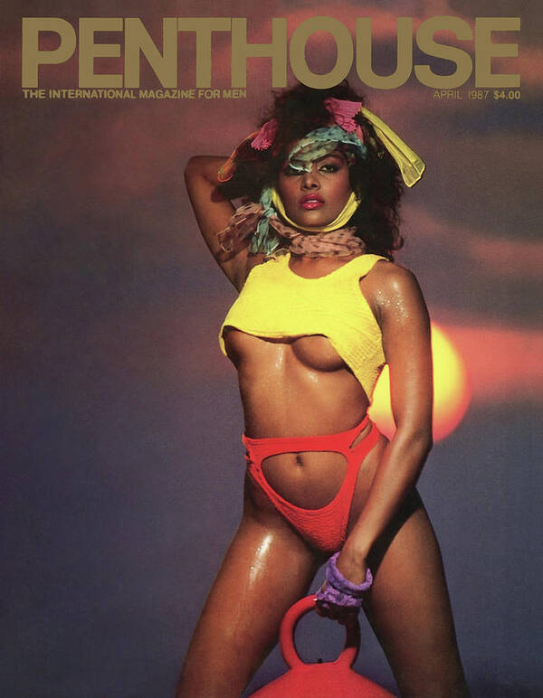 Model Art Print featuring the photograph April 1987 Penthouse Cover Featuring Jenna Persaud by Penthouse