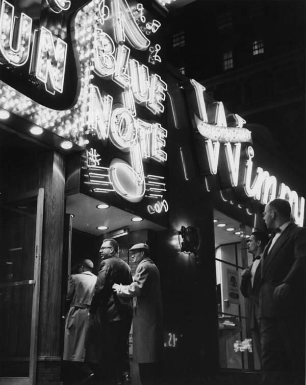 Crowd Art Print featuring the photograph At The Blue Note Cafe by Chicago History Museum
