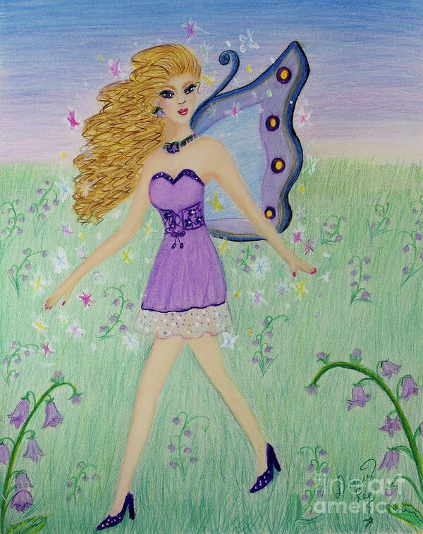 Art Art Print featuring the painting Belle Fairy by Dorothy Lee
