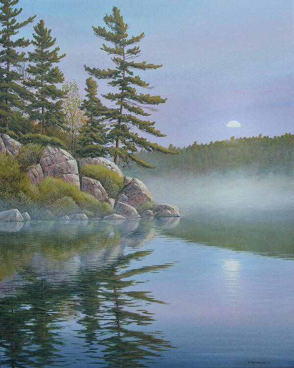 Jake Vandenbrink Art Print featuring the painting Calm Reflection by Jake Vandenbrink