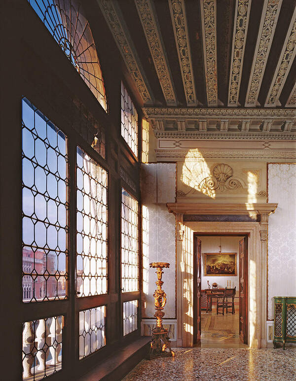 #new2022 Art Print featuring the photograph Central Hall Of Palazzo Mocenigo On The Grand by Durston Saylor