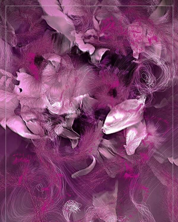 Pink Art Print featuring the digital art Cheyenne Angel by Cindy Greenstein