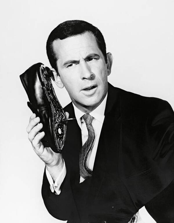 Don Adams Art Print featuring the photograph DON ADAMS in GET SMART -1965-. by Album