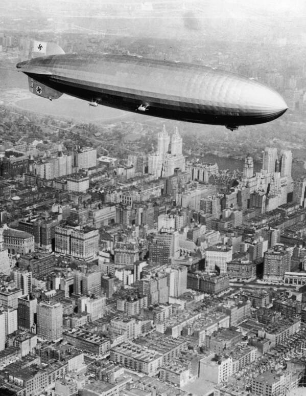 1930-1939 Art Print featuring the photograph Doomed Airship by Hulton Archive