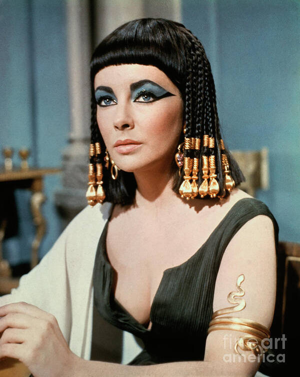 People Art Print featuring the photograph Elizabeth Taylor In Cleopatra by Bettmann