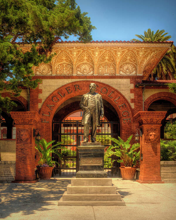 Flagler Art Print featuring the photograph Flagler College Entrance by Mitch Spence