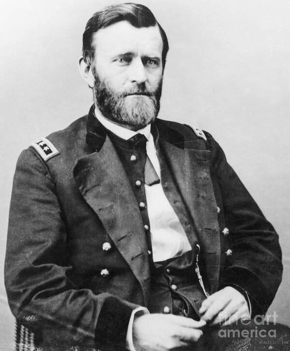Mature Adult Art Print featuring the photograph General Ulysses S. Grant In Uniform by Bettmann