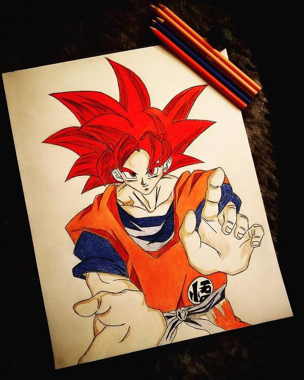 TolgArt - Full drawing of Goku SSj3! Check out the Video... | Facebook