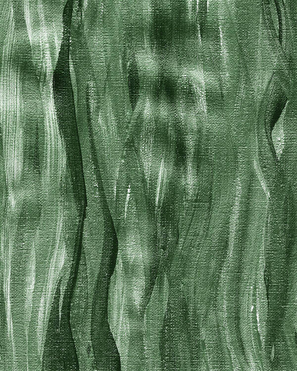 Gray Art Print featuring the painting Gray Seaweed Abstract Organic Lines II by Irina Sztukowski