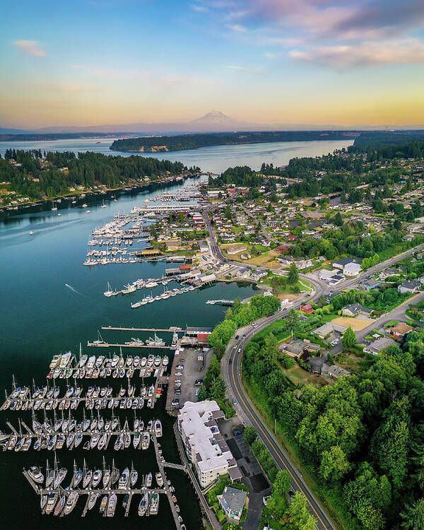 Gig Harbor Art Print featuring the photograph Harborview Drive by Clinton Ward