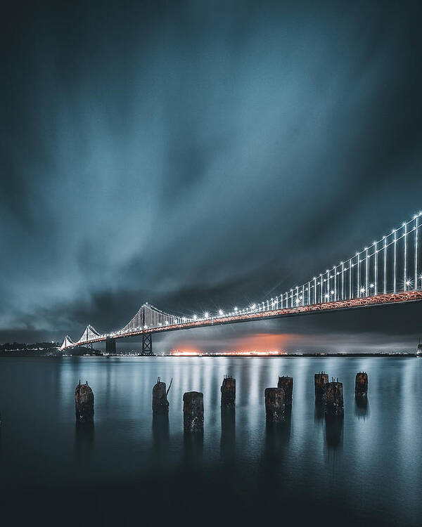 Usa Art Print featuring the photograph Icy Bay Bridge by David George