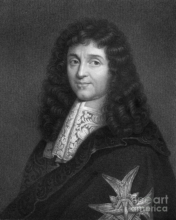 Jean-baptiste Colbert Art Print featuring the drawing Jean-baptiste Colbert, 17th Century by Print Collector