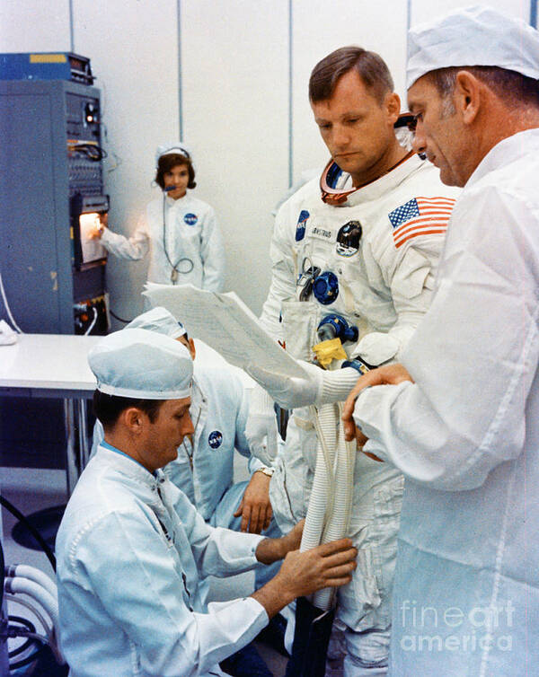 16 July 1969 Art Print featuring the photograph Judy Sullivan by Nasa/science Photo Library