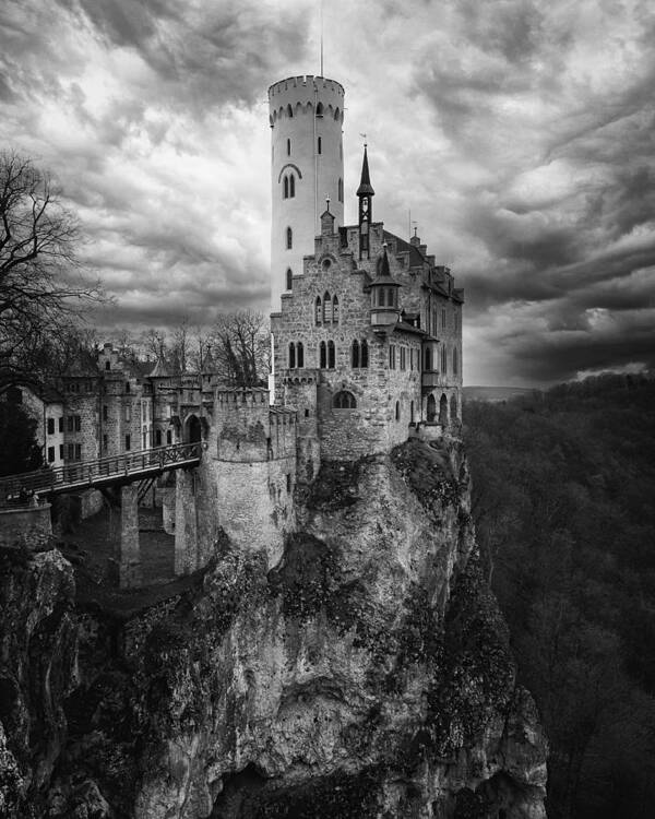 Castle Art Print featuring the photograph Lichtenstein Castle - Germany by Franz Baumann