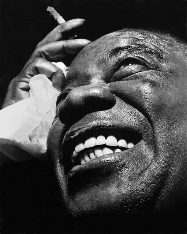 Louis Armstrong Art Print featuring the photograph Louis Armstrong 1962 by Keystone-france