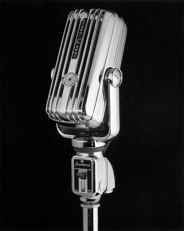1950-1959 Art Print featuring the photograph Microphone by George Marks
