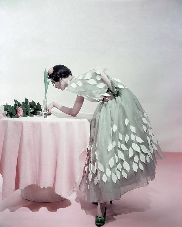 Accessories Art Print featuring the photograph Model In A Henri Bendel Ensemble by Horst P. Horst