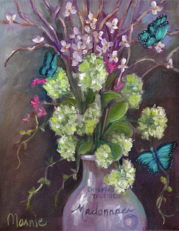 Not So Still Life-ed Art Print featuring the painting Not So Still Life-ed by Marnie Bourque