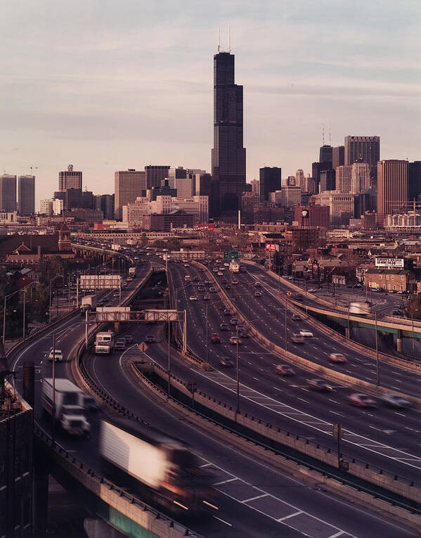 1980-1989 Art Print featuring the photograph Pilsen Skyline by Chicago History Museum