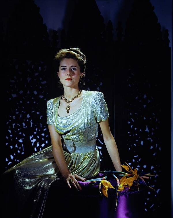 Entertainment Art Print featuring the photograph Playwright Clare Boothe Luce by Horst P. Horst
