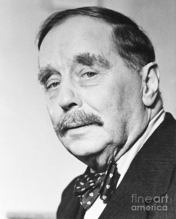 People Art Print featuring the photograph Portrait Of Author H.g. Wells by Bettmann