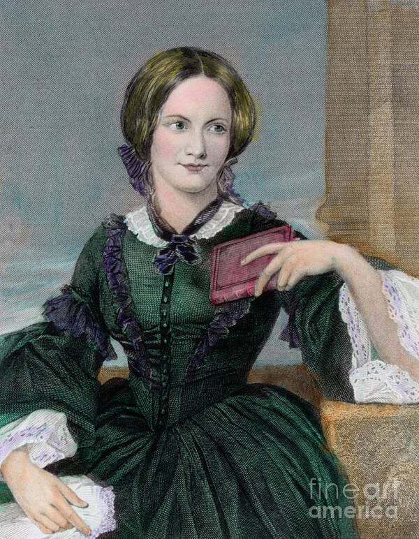 Engraving Art Print featuring the photograph Portrait Of Authoress Charlotte Bronte by Bettmann
