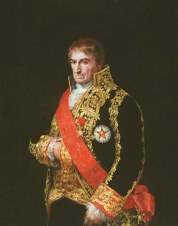 19th Century Art Art Print featuring the painting Portrait of General Jose Manuel Romero by Francisco Goya