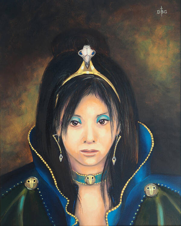 Princess Art Print featuring the painting Princess Mai Karuki by David Bader