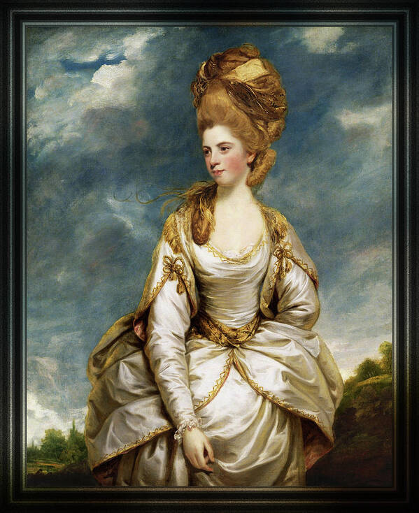 Sarah Campbell Art Print featuring the painting Sarah Campbell by Joshua Reynolds by Rolando Burbon