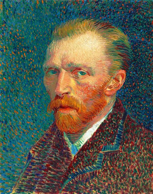 Vincent Willem Van Gogh Art Print featuring the painting Self-Portrait, Spring - Digital Remastered Edition by Vincent van Gogh