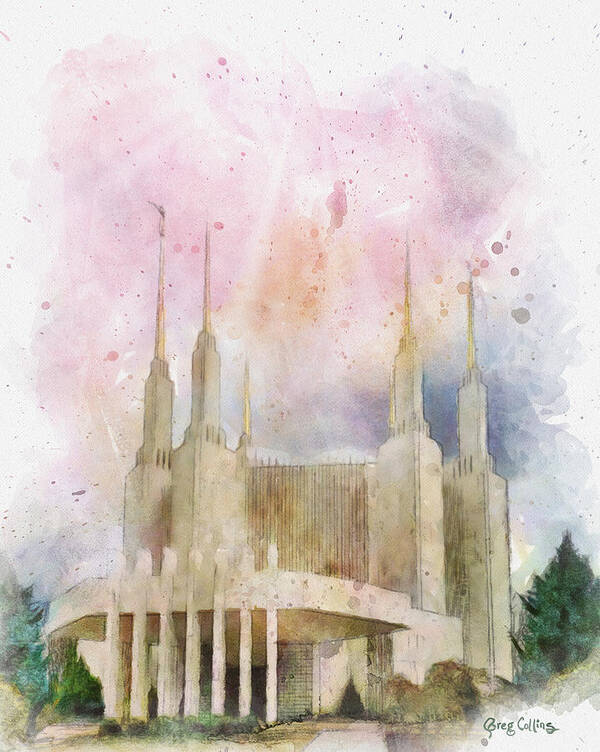 Temple Art Print featuring the painting Splendid Morning by Greg Collins