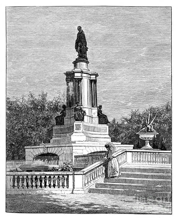Event Art Print featuring the drawing Statue Of Prince Albert, Memorial by Print Collector