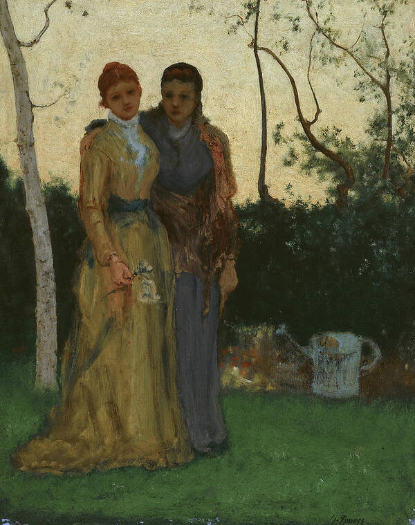 19th Century Art Art Print featuring the painting The Sisters by George Inness