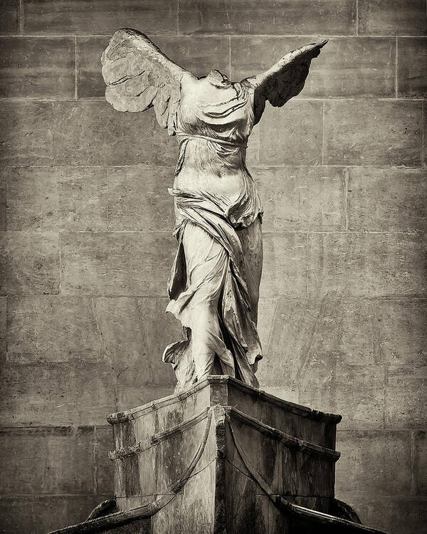 Winged Victory Art Print featuring the photograph Winged Victory of Samothrace - #7 by Stephen Stookey