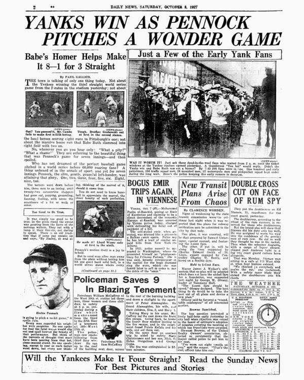American League Baseball Art Print featuring the photograph Babe Ruth by New York Daily News Archive